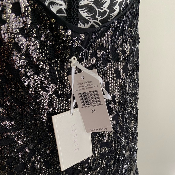 NWT. Black Tank Top - Picture 4 of 4